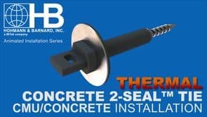 link to installation video for thermal 2-seal tie with metal stud backup